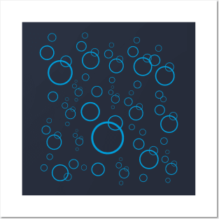 Pattern of balls or circles, water bubbles Posters and Art